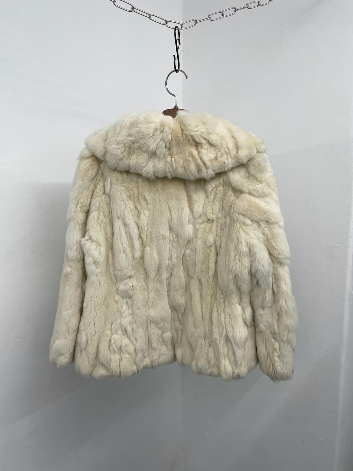 렉스 크림 카라 퍼자켓  상품이미지4