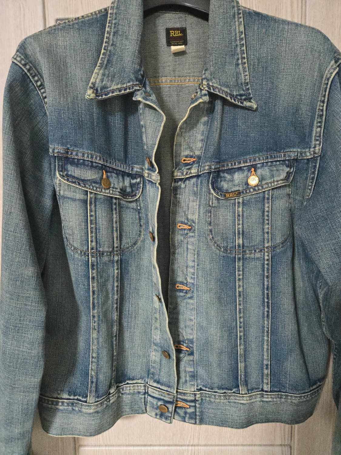 RRL 271 데님 트러커 자켓 리랜드 워시 XL사이즈 상품이미지1