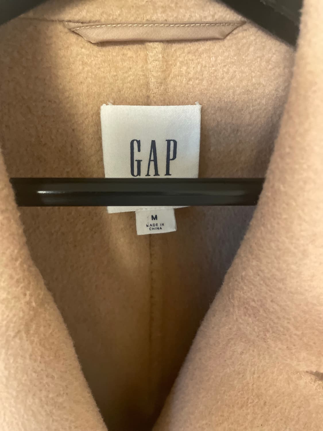 Gap갭 정품 핸드메이드 울혼방 카멜 기본 일자 코트 여성m 상품이미지2