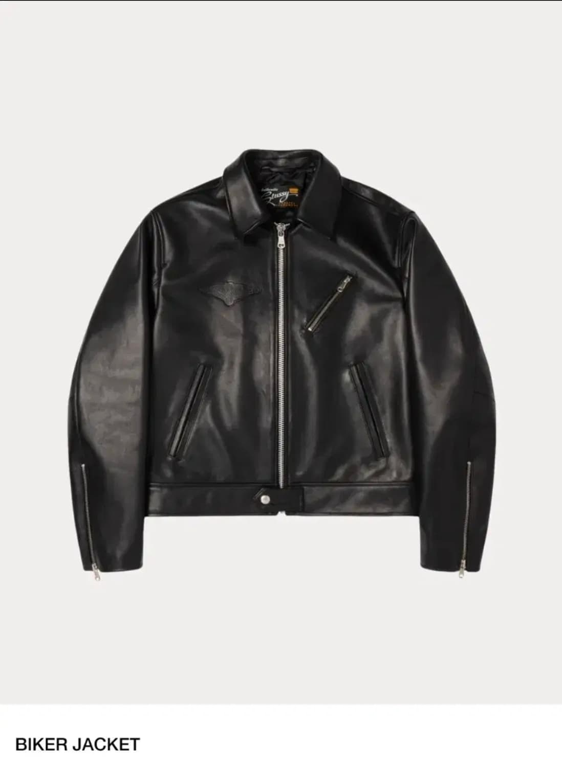 [XL] 스투시 바이커 레더 자켓 상품이미지1
