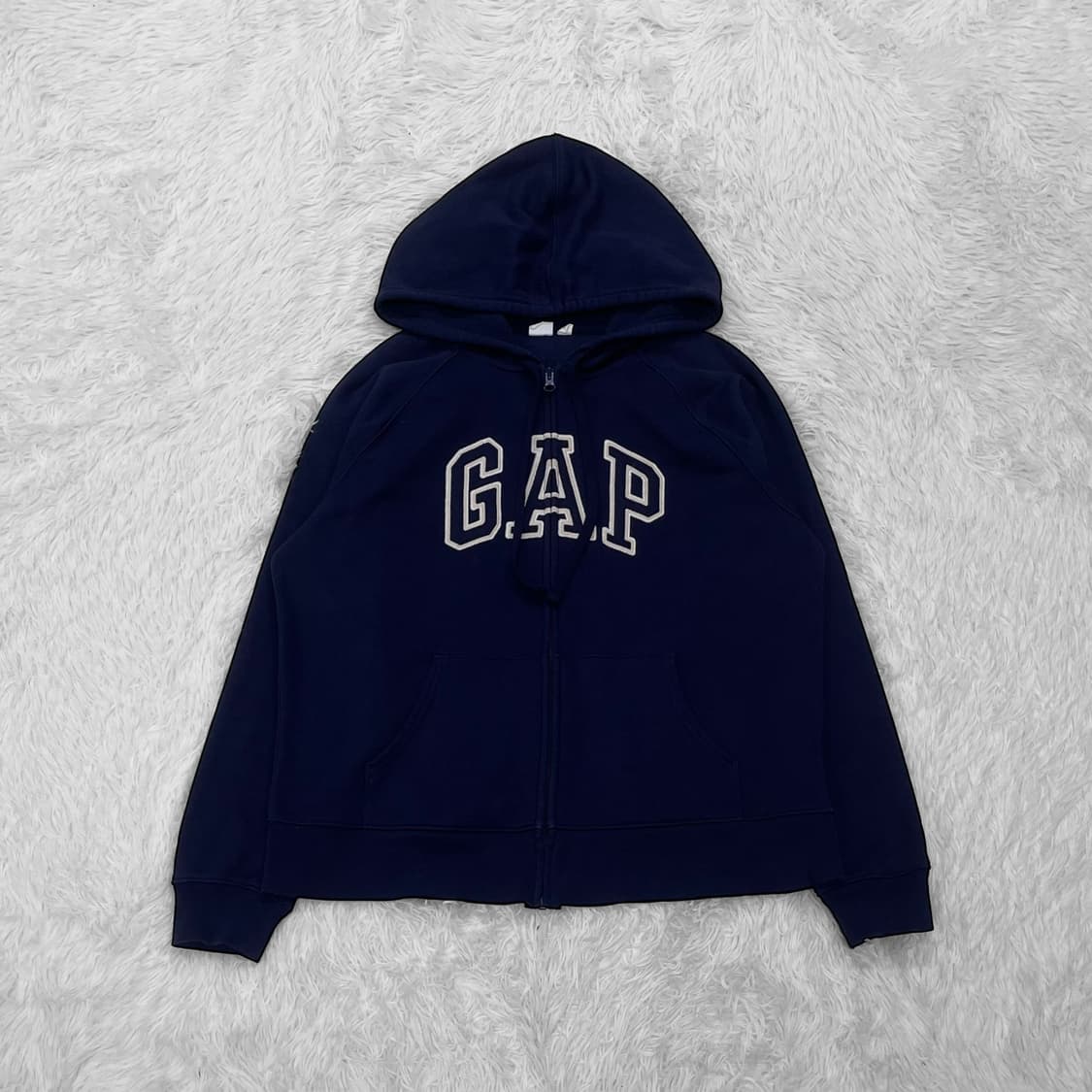 갭 GAP 스펠 로고 후드집업 네이비 상품이미지2