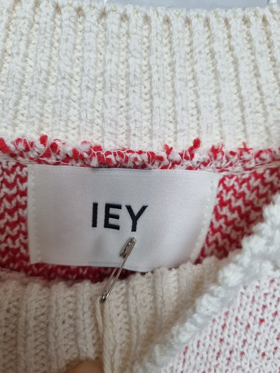 (새상품) IEY 이에이 오버핏 니트 L 상품이미지6