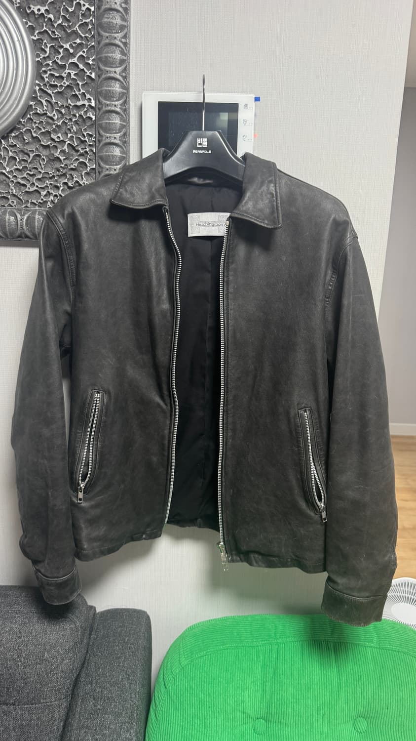 해칭룸 vtg 레더 블루종 차콜 3(M)사이즈 상품이미지1