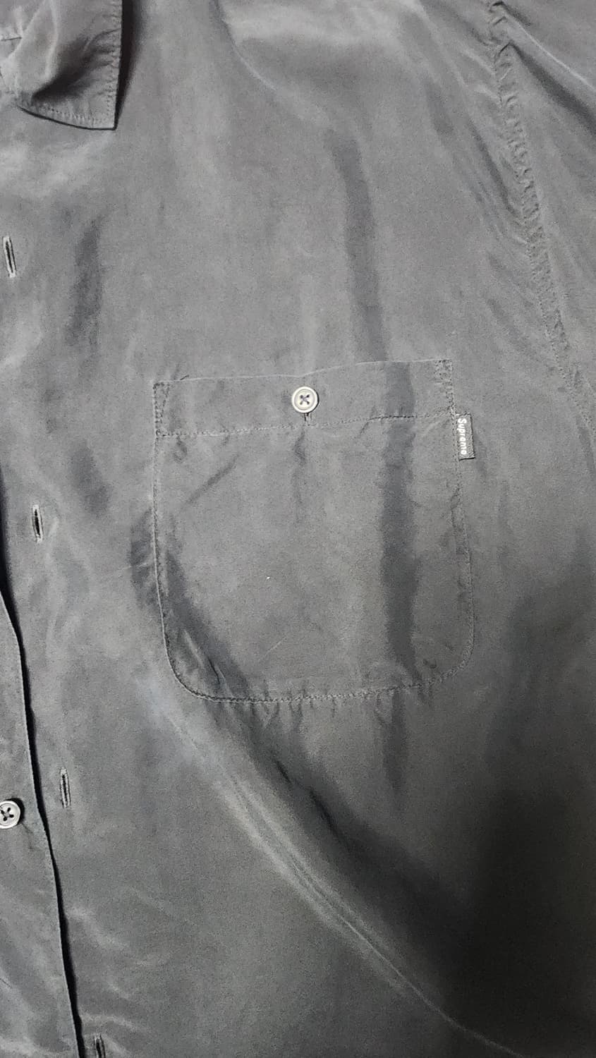 슈프림 반팔 실크 셔츠 블랙 상품이미지2