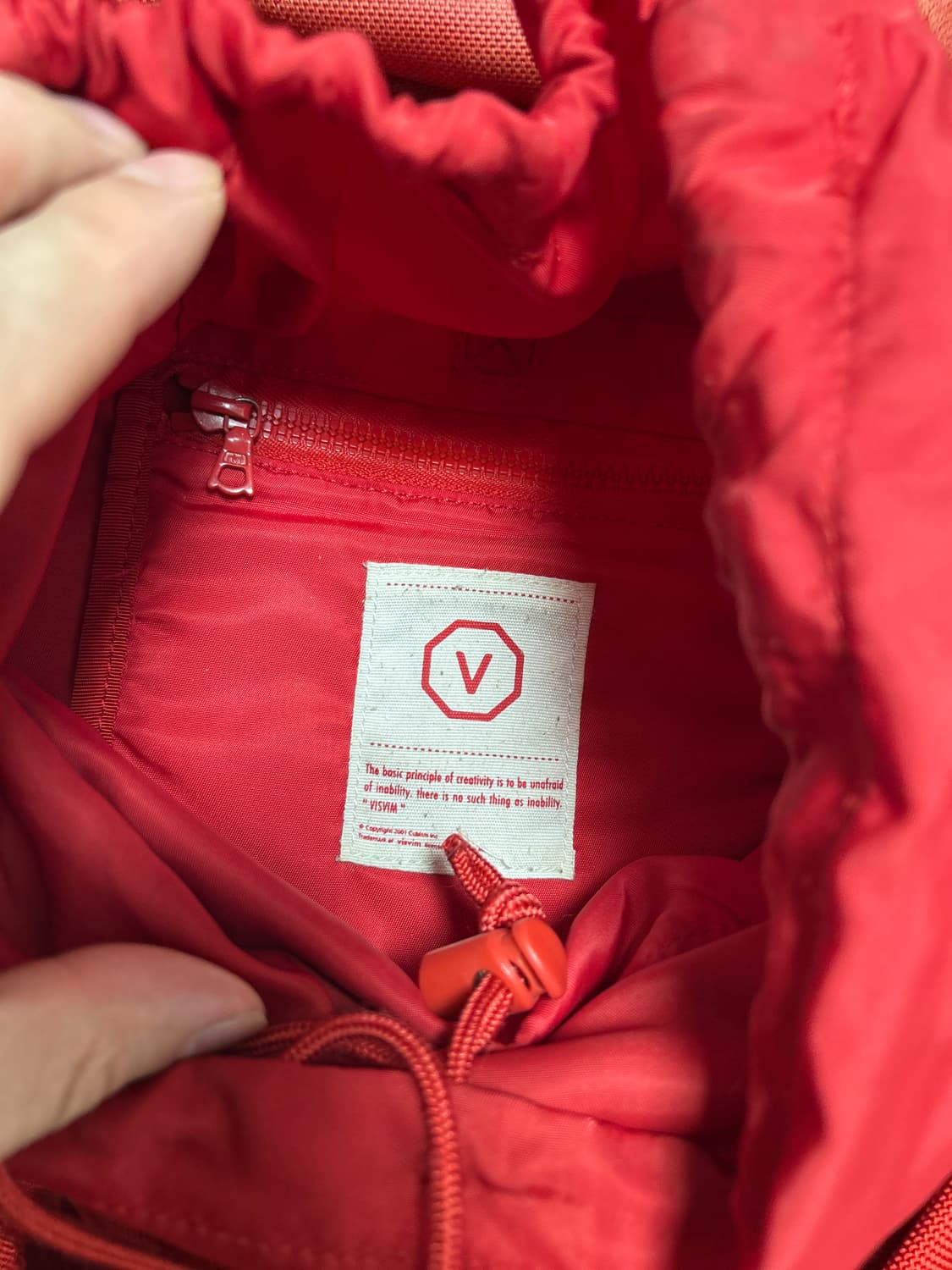 VISVIM 올드비즈빔 레드 발리스틱 25L 백팩 상품이미지5