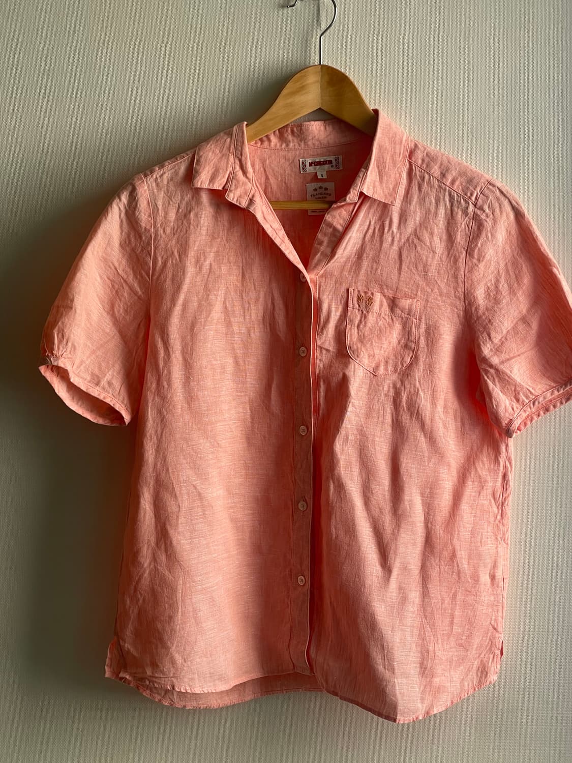 McGREGOR Linen half Shirt - pink 상품이미지1
