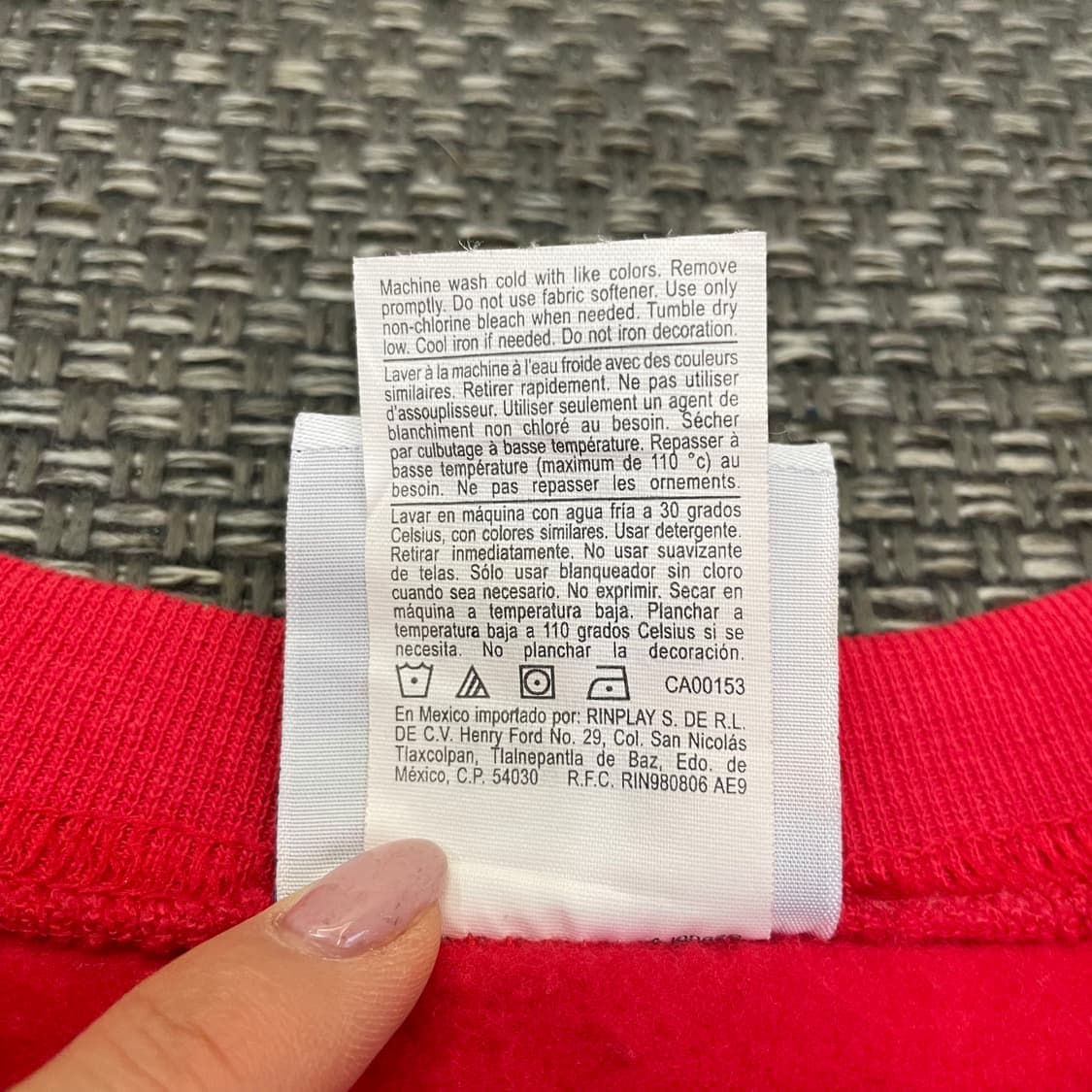 챔피온 레드 다이노스 프린팅 기모 맨투맨 스웻셔츠 S 상품이미지6