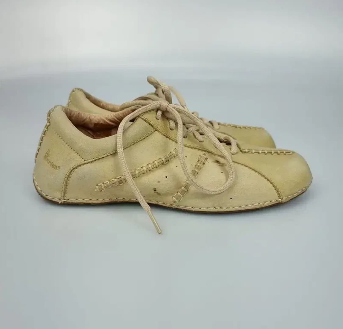 닥터마틴 스웨이드 레더 옐로우 스니커즈 신발 상품이미지4