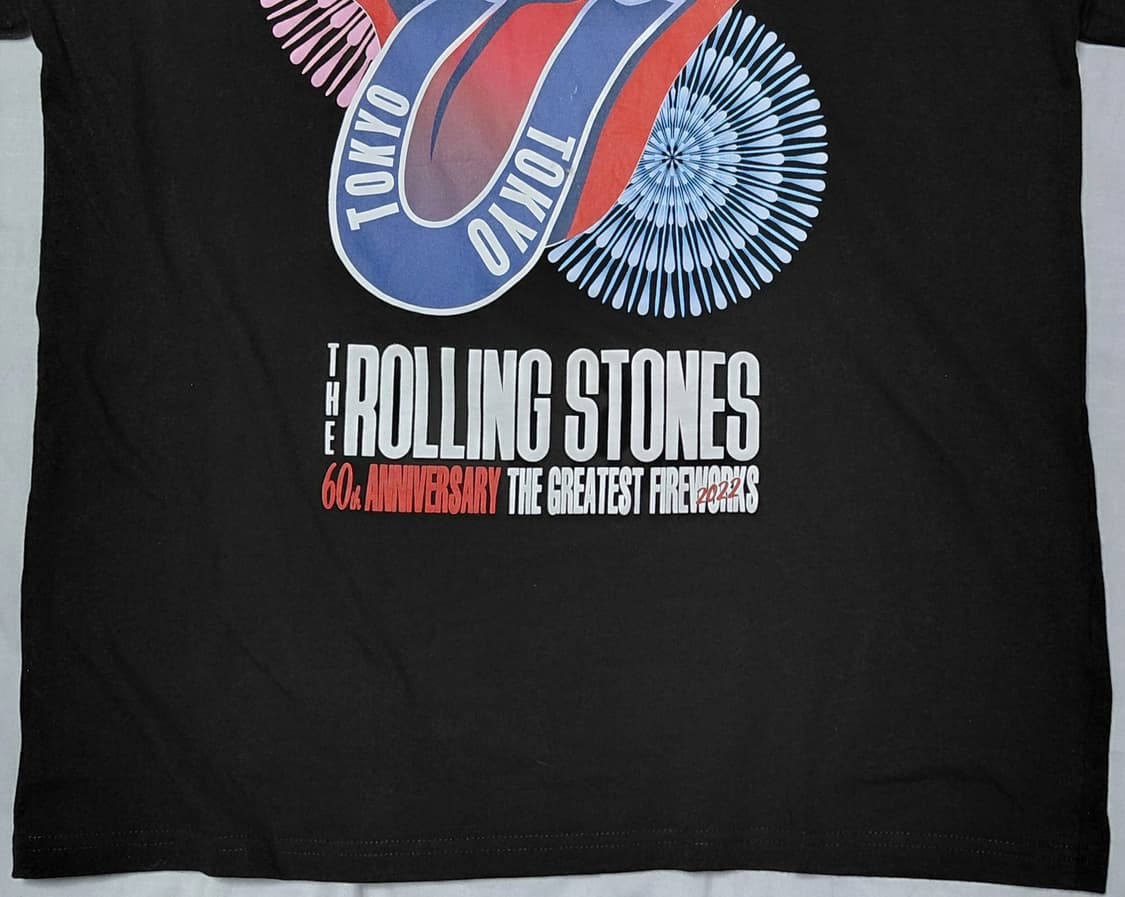 [L] 롤링 스톤즈 60주년 '도쿄 불꽃놀이' 2022 한정판 티셔츠 상품이미지4