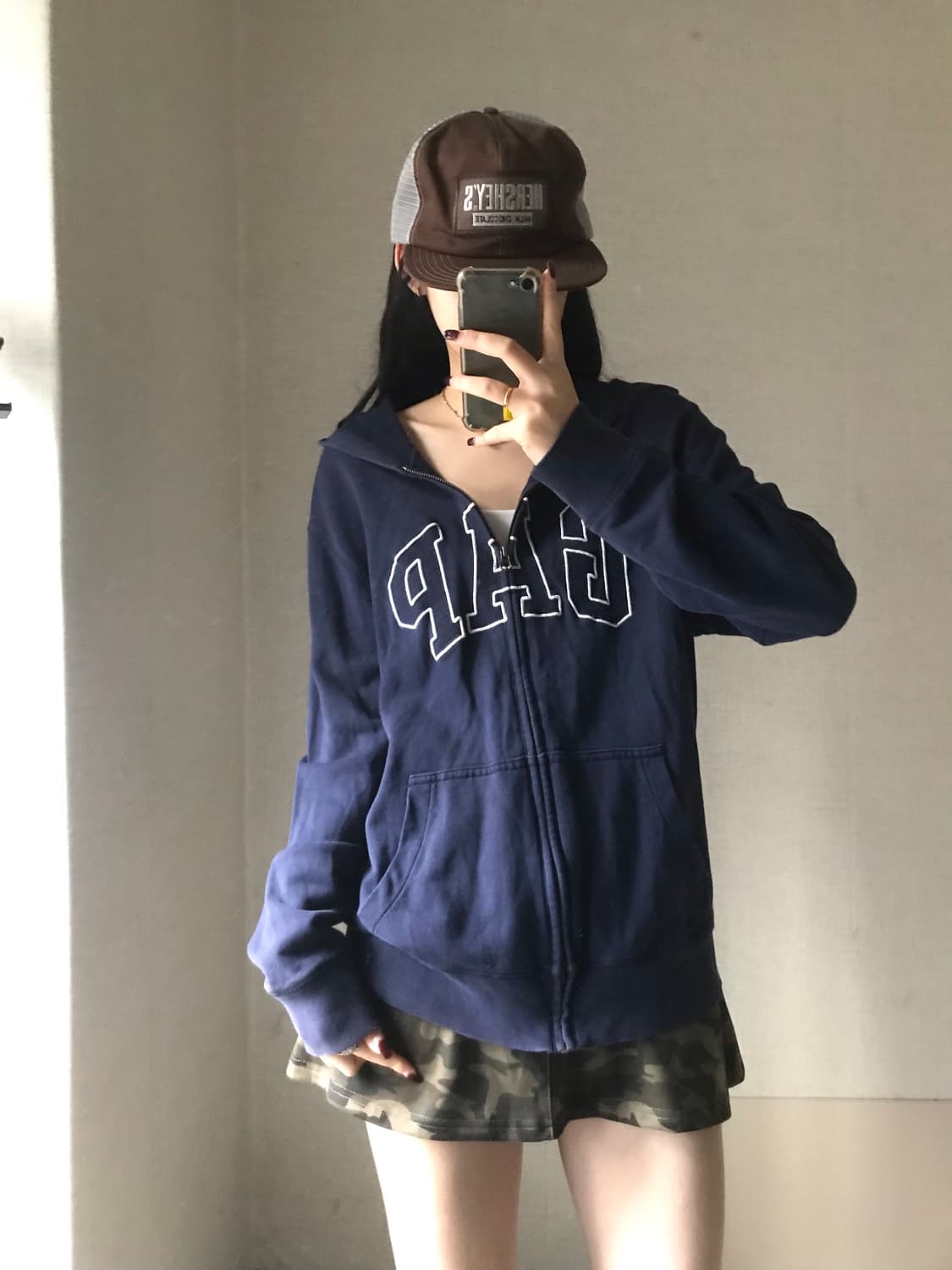 갭 네이비 후드집업 상품이미지5