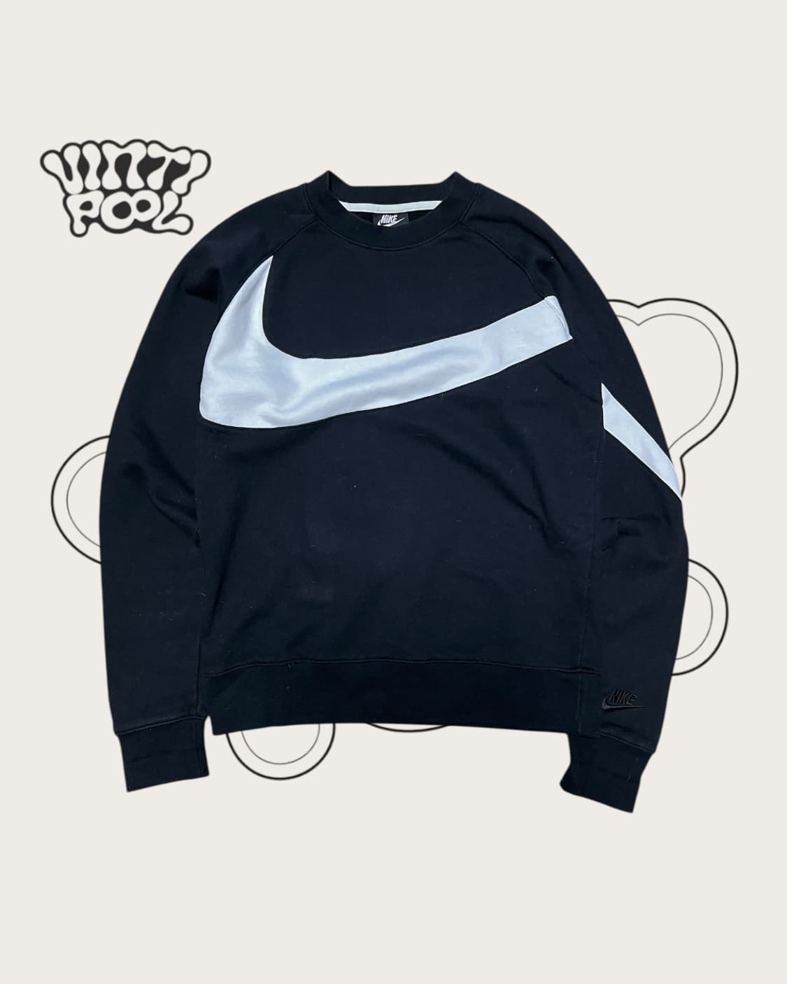 나이키 빅스우시 맨투맨 S 블랙 상품이미지1