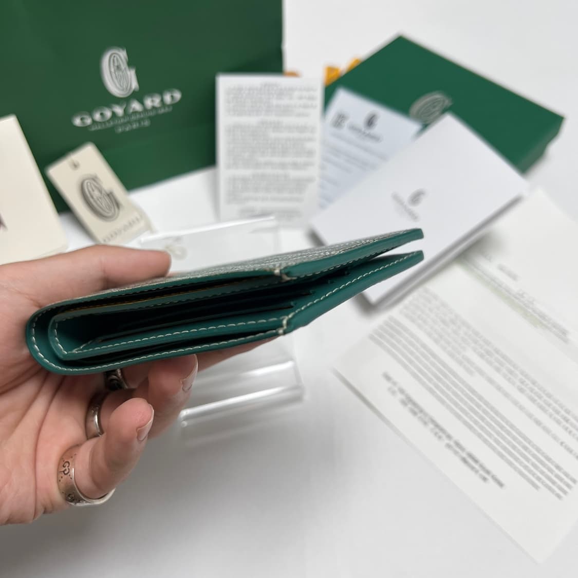 고야드 스페셜 그린 빅투와르 반지갑 상품이미지5