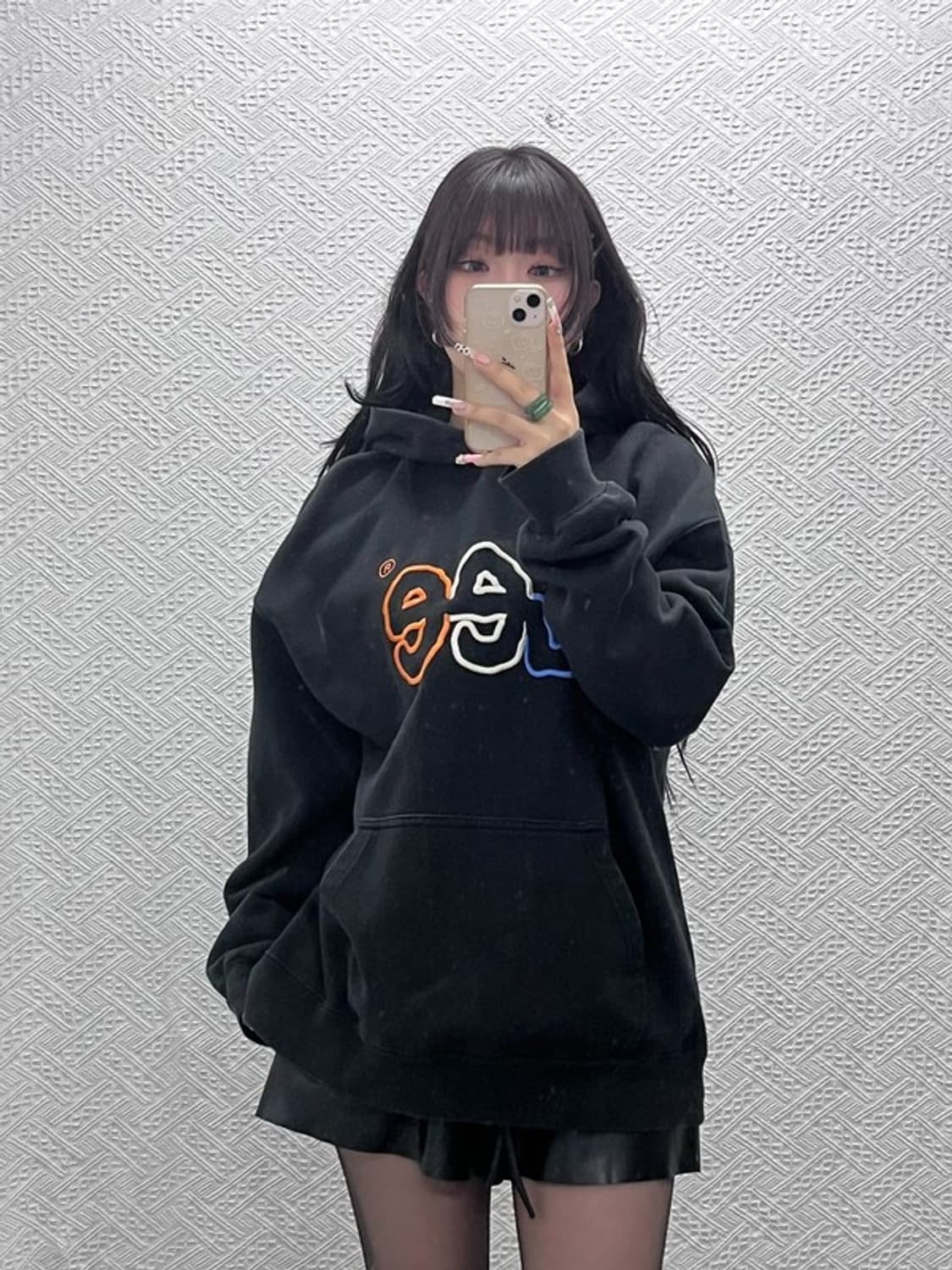 LEE 리 빈티지 스트릿 키치 컬러자수 후드티 XL C11401 상품이미지1