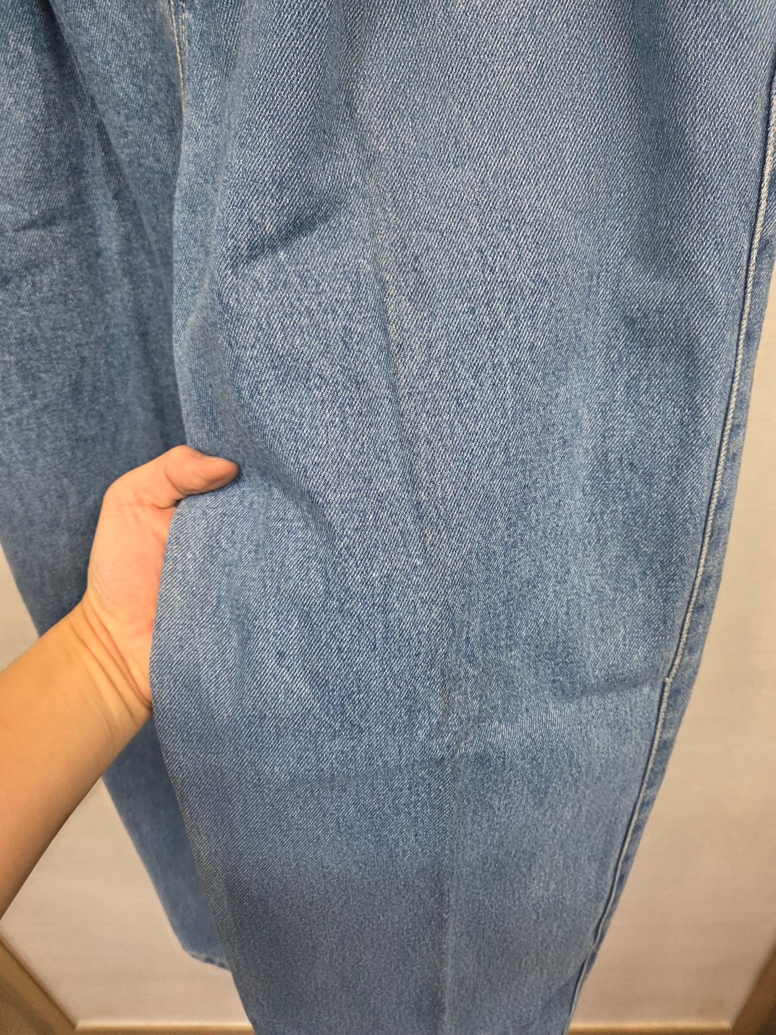 빈티지 hound 올드스쿨 투턱 데님팬츠 대략 36 루즈핏 상품이미지7