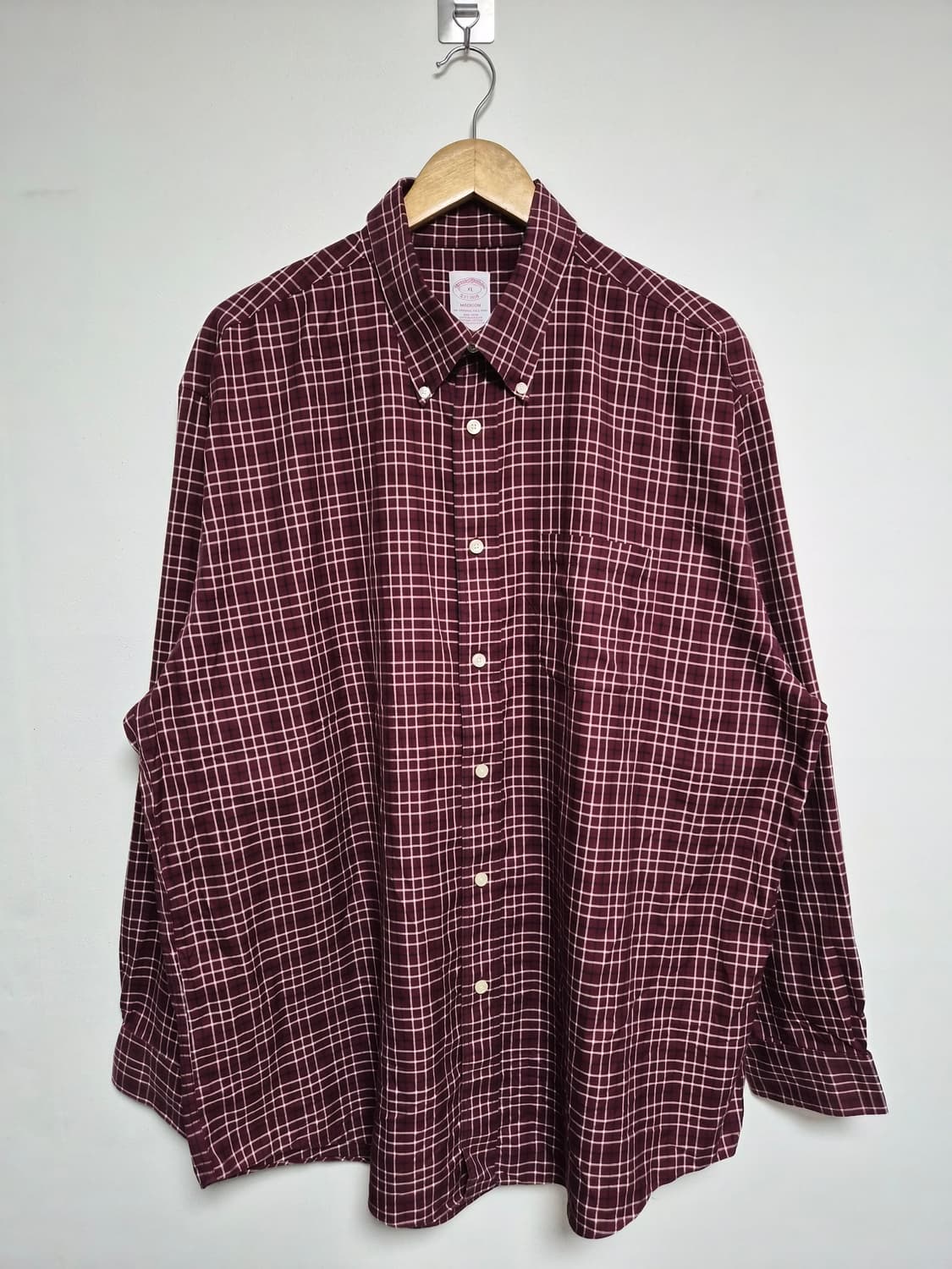 브룩스브라더스 체크 셔츠 XL사이즈 - S341 상품이미지1