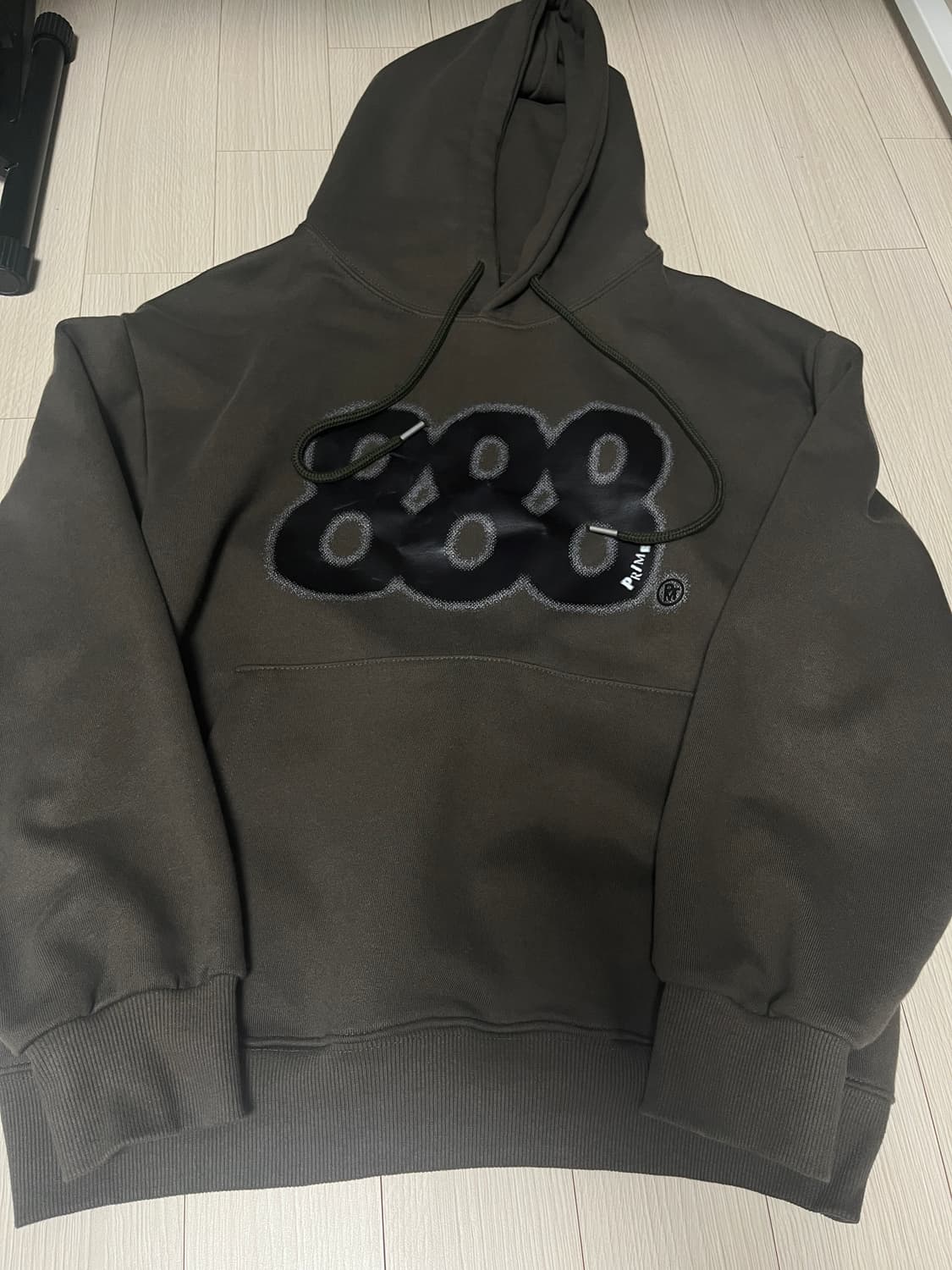 프라임에이트 RETRO CULT 후드티 카키 상품이미지2