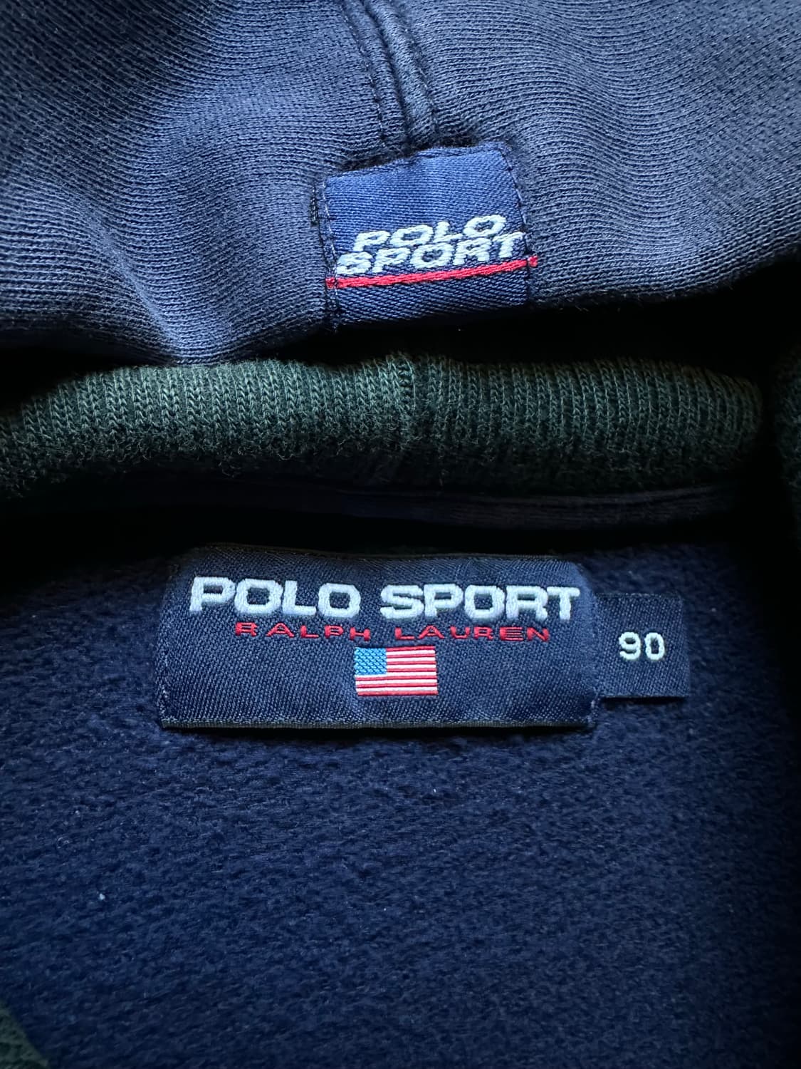 폴로 스포츠 랄프로렌 네이비 후드티 90 [M] 상품이미지5