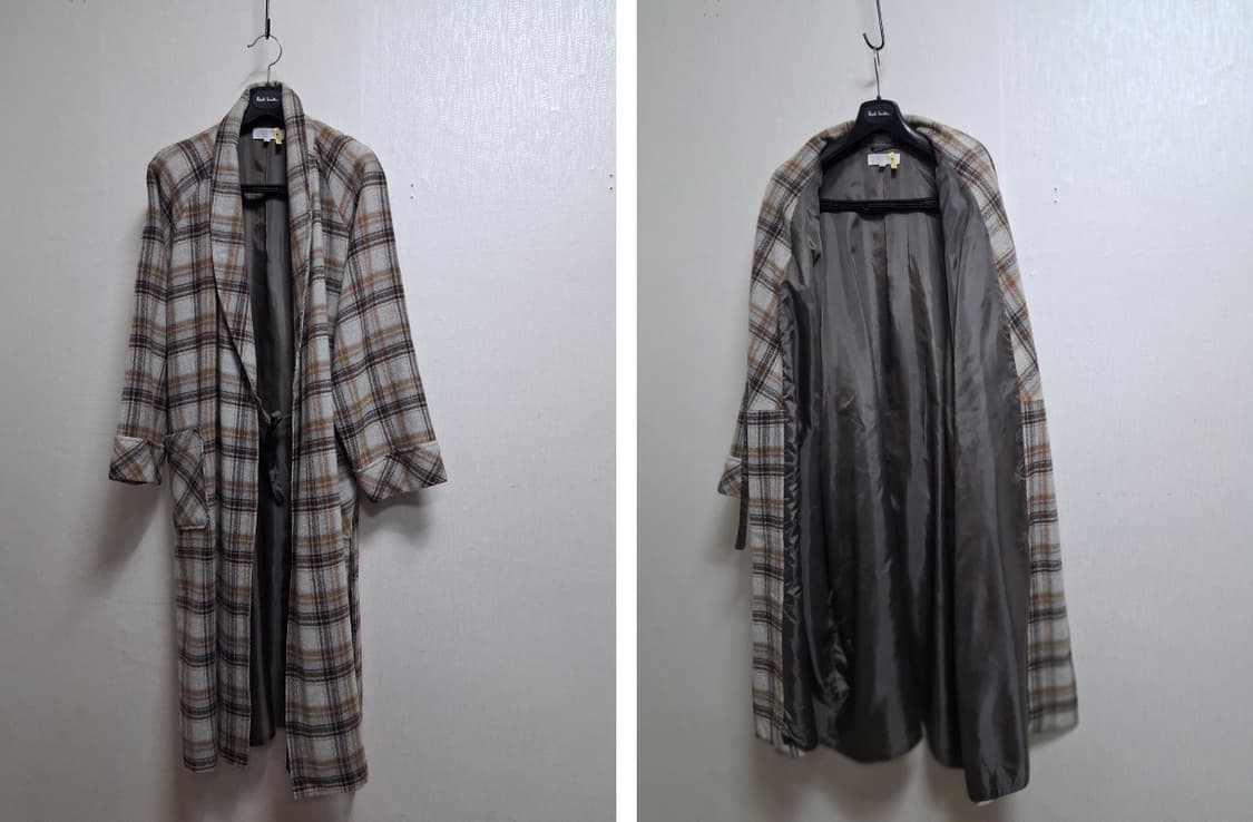 일본수입 빈티지 홈웨어 모직체크 나이트롱가운 남여100까지프리
모70 나 상품이미지4
