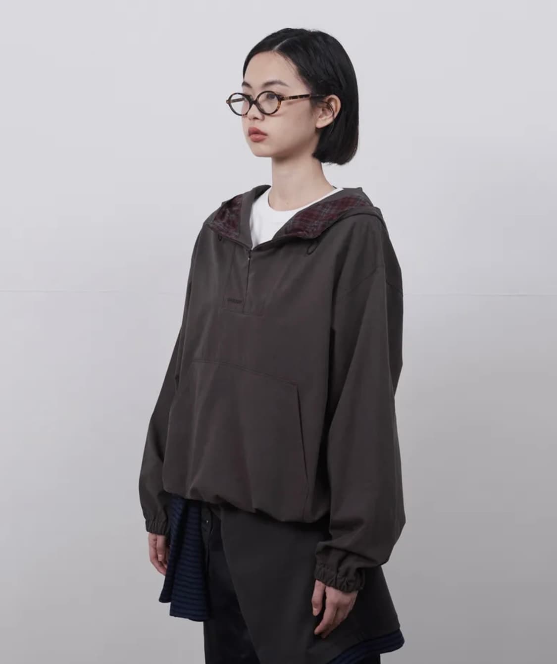 HOODED ANORAK, BROWN 상품이미지1