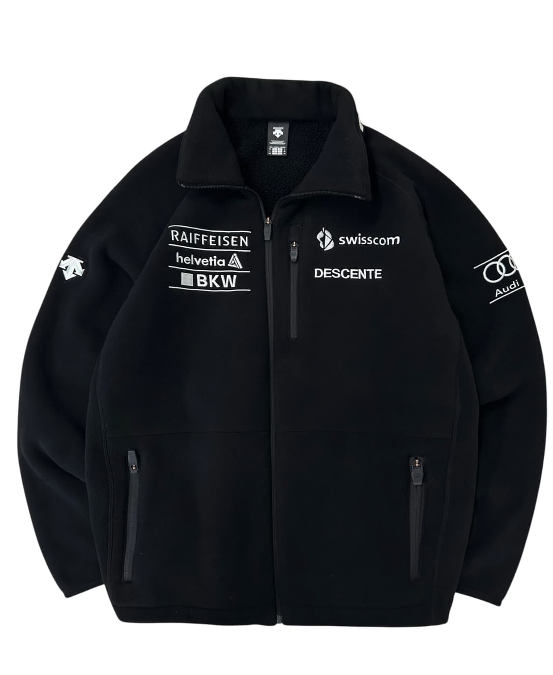 데상트 아우디 플리스 후리스 블랙 (2XL) 상품이미지1