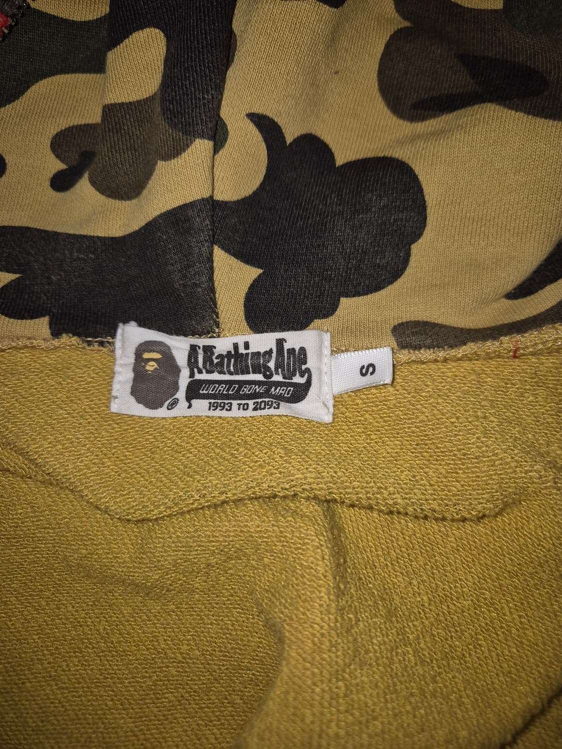 베이프 황계 샤크 후드집업 S 상품이미지6