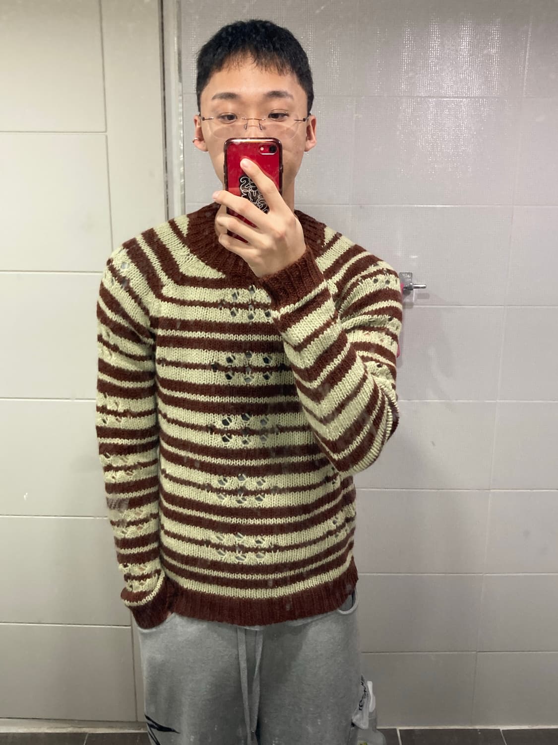 Dries van noten wool stripe knit 상품이미지4