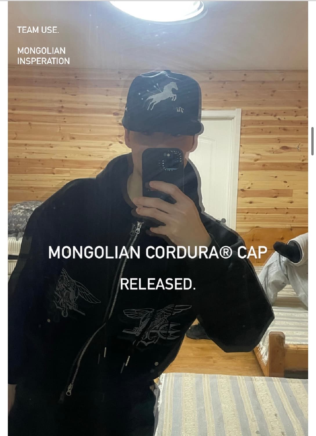 왓츠더유즈 몽골리안 코듀라 말 볼캡 상품이미지3