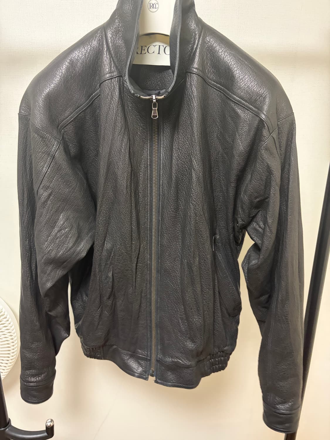 [M] 렉토 26ss 크링클 하이넥 레더 자켓 상품이미지2