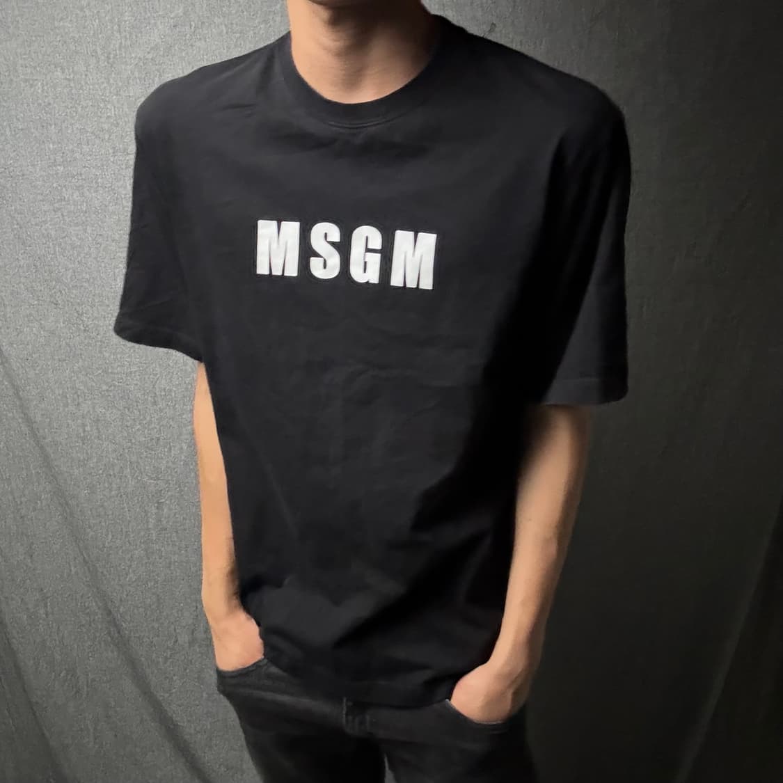 msgm 빅로고 반팔 상품이미지3