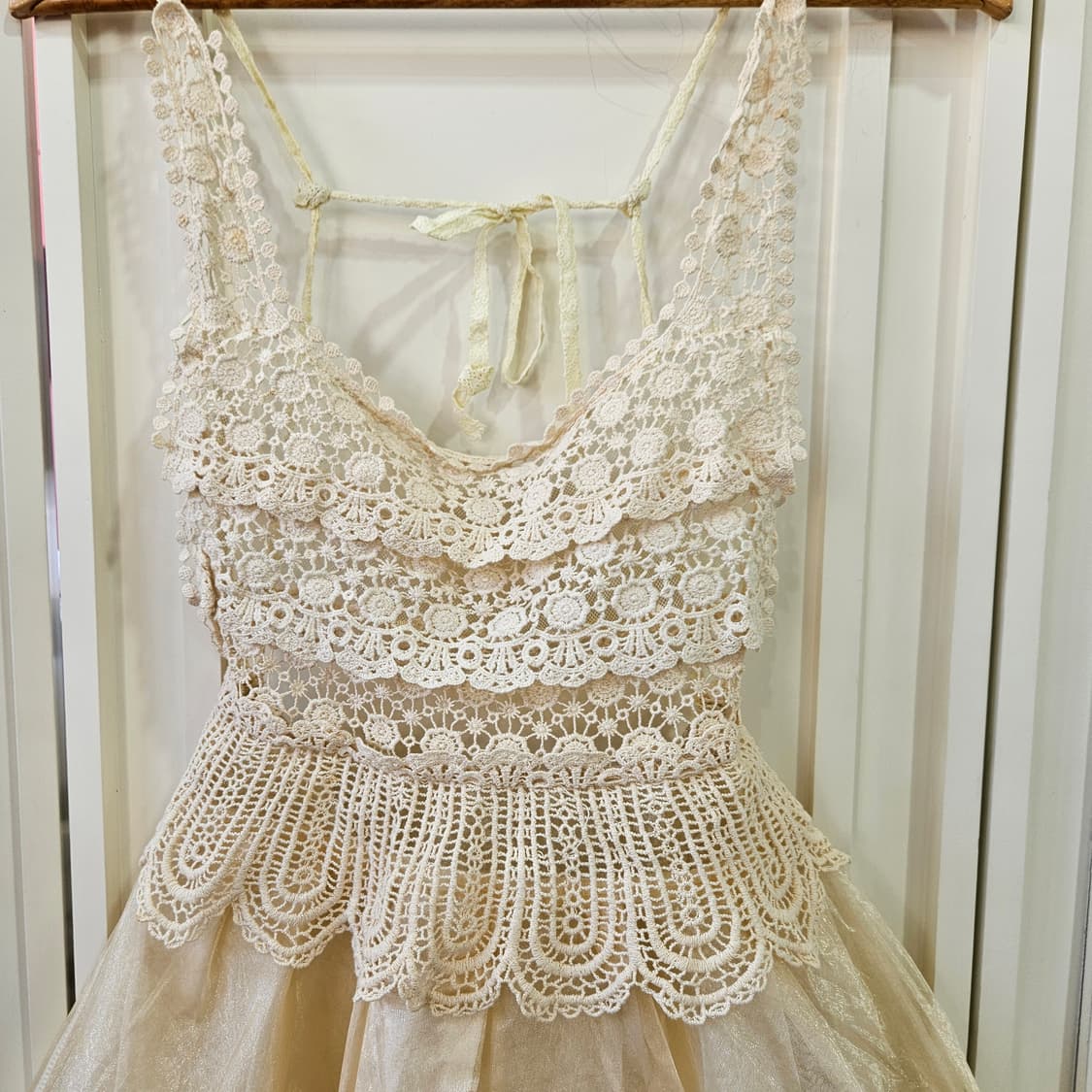 레이스 페어리 샴페인 드레스 원피스 상품이미지2