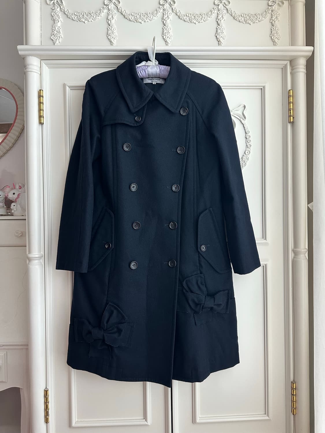 Comme des Garcons ribbon applique coat 상품이미지2