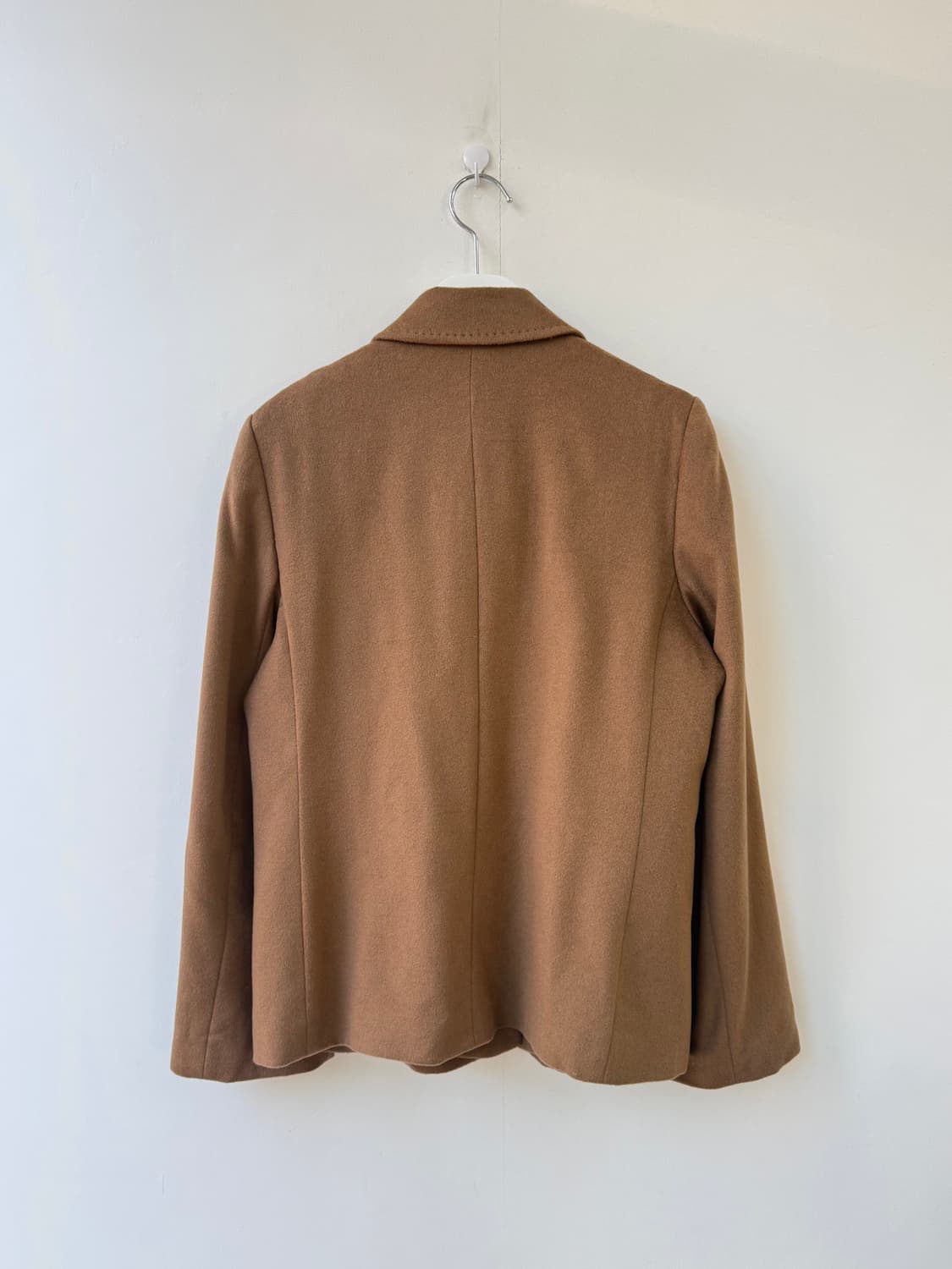 발망 베이지브라운 캐시미어 숏코트 자켓 상품이미지7