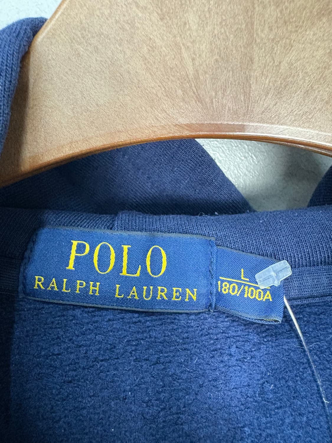 폴로랄프로렌 형광 빅포니로고 네이비 후드티 A3238 상품이미지6