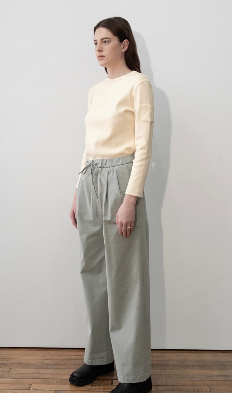 AMOMENTO drawstring wide pants(mint) 상품이미지1