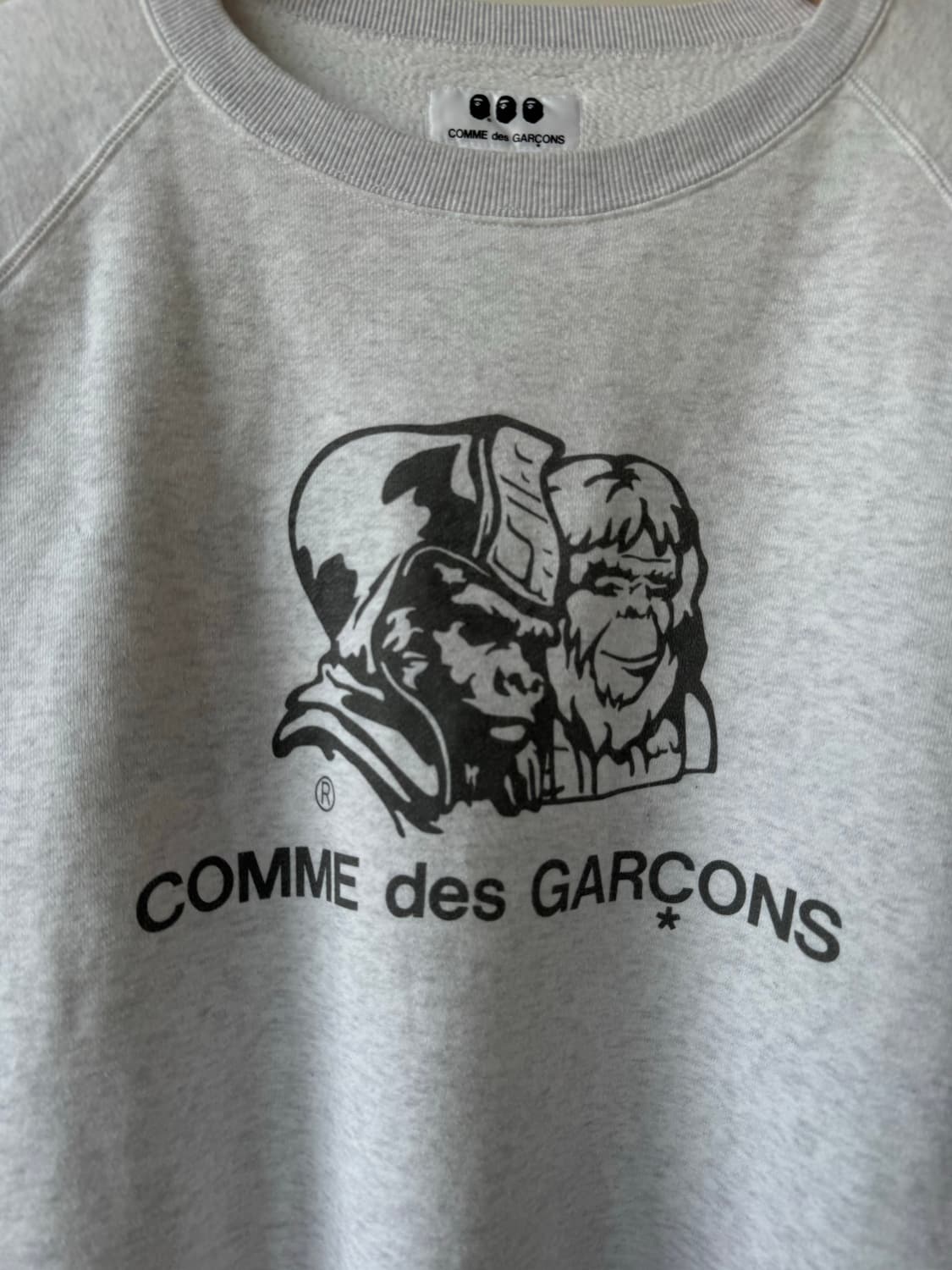 베이프 x CDG 양면 맨투맨 상품이미지4