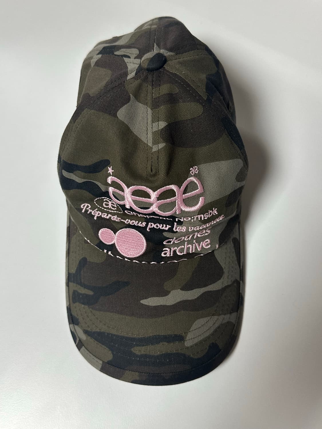 aeae 에이이에이이 카모 모자 볼캡 상품이미지2