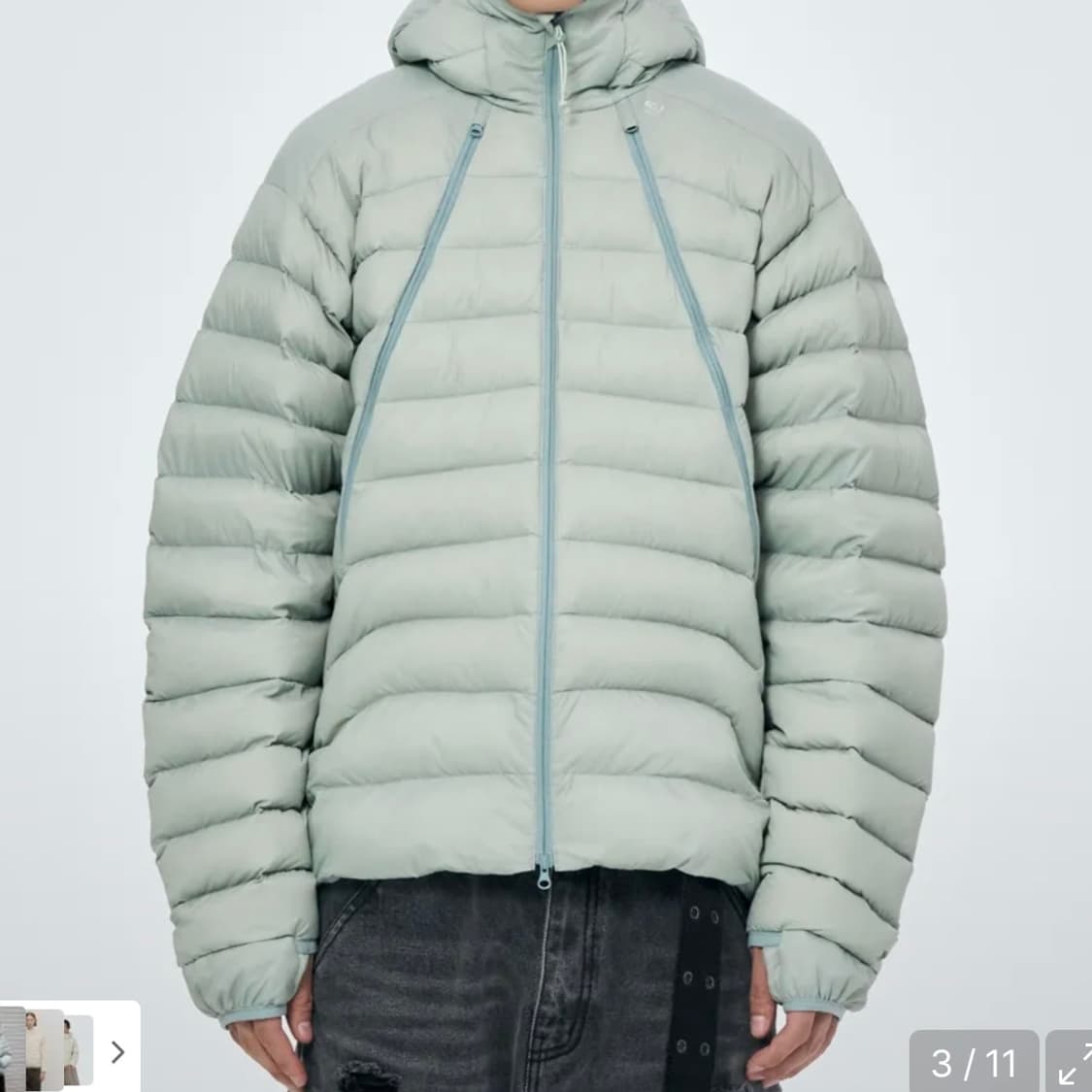 (택만 없는 새상품) 스키즘 인듀싱 경량 패딩 - M 상품이미지2