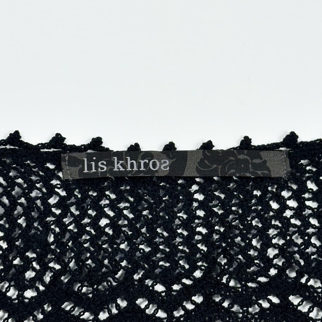 JPN 재팬빈티지 여성 롱 그물 니트 조끼 블랙 여성M 상품이미지4