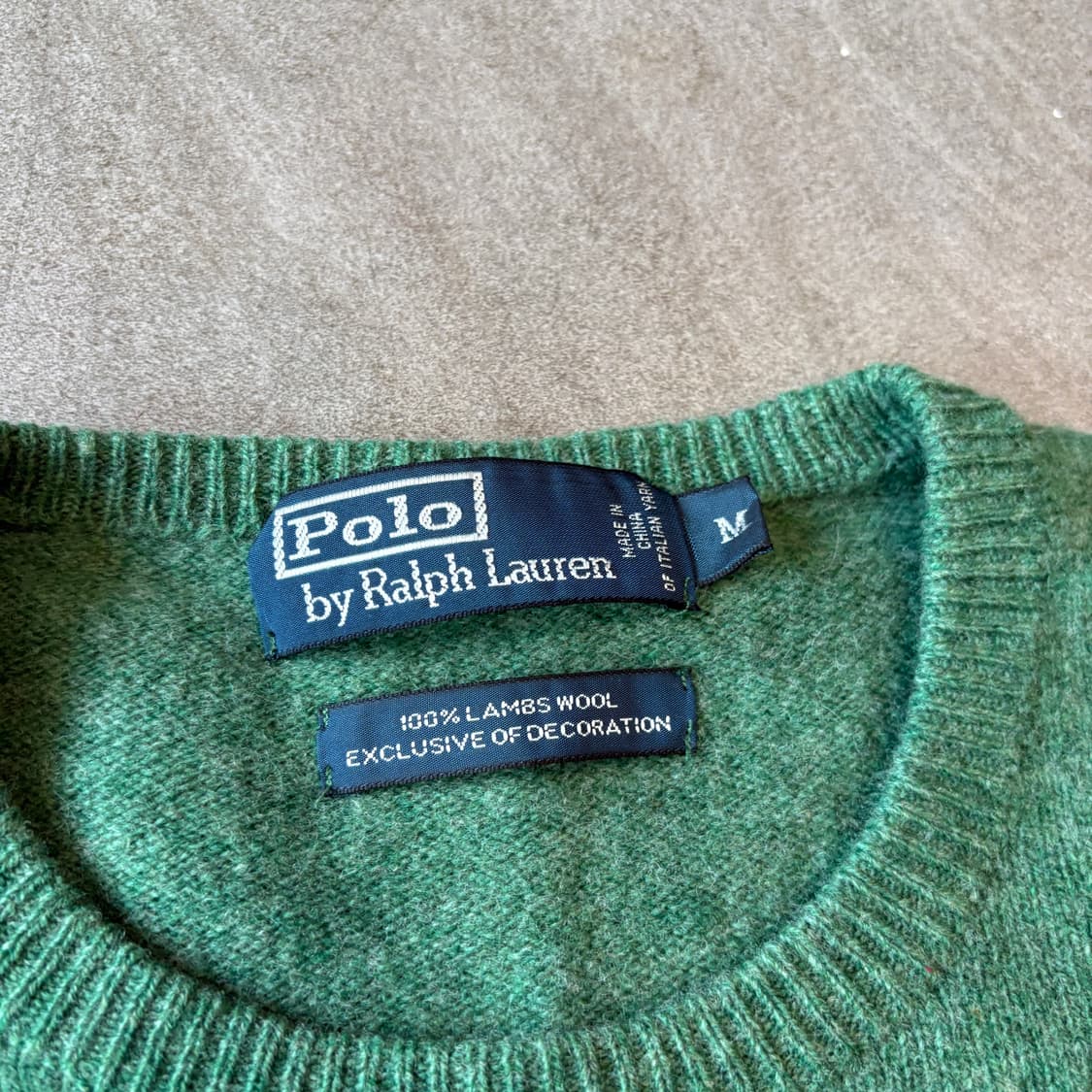 폴로 정품 그린 렘스울 니트 상품이미지5