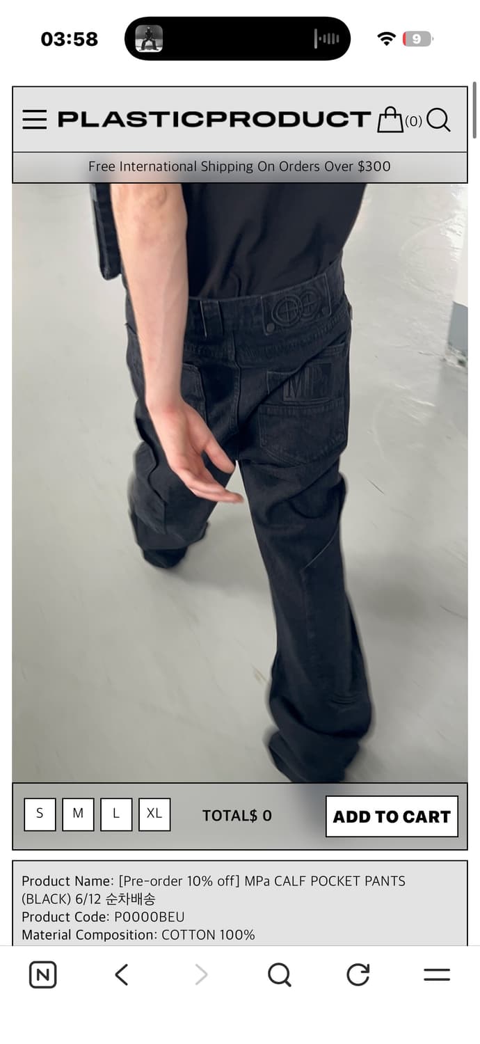 MPa CALF POCKET PANTS (BLACK) 상품이미지1