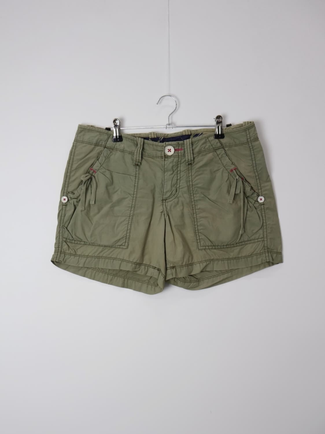 Polo Jeans Olive Green Cargo Mini Shorts 상품이미지6
