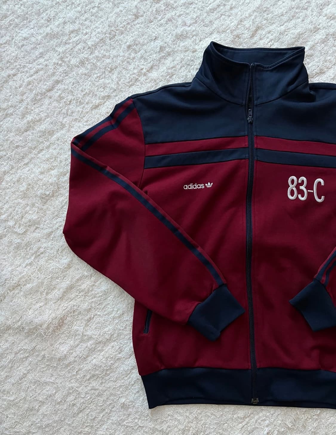 아디다스 베켄바우어 83-C 버건디 네이비 트랙탑져지 상품이미지2