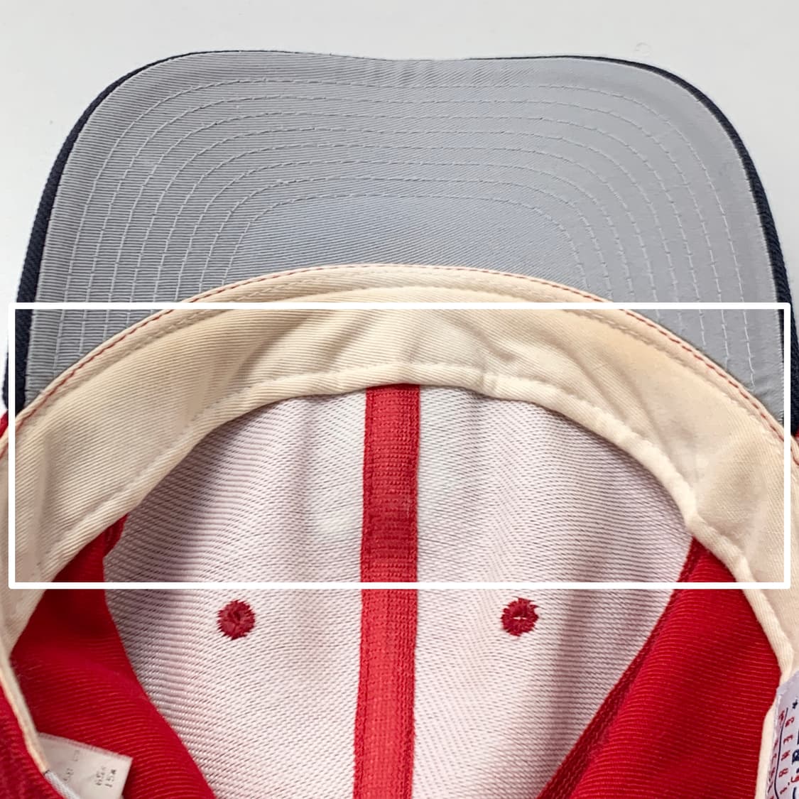 [OS/정품] 엠엘비 레드/네이비 볼캡모자
 상품이미지7