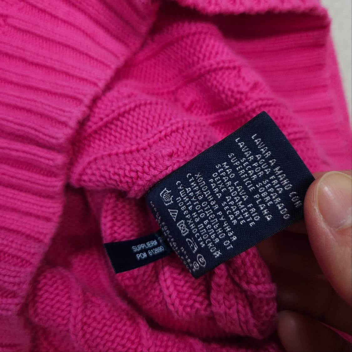 폴로 랄프 로렌 케이블 니트 XS 상품이미지5