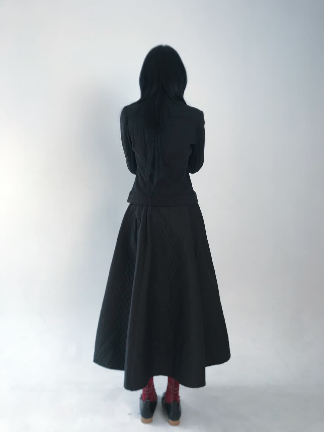 Embossed-zipper short rider jacket 상품이미지9