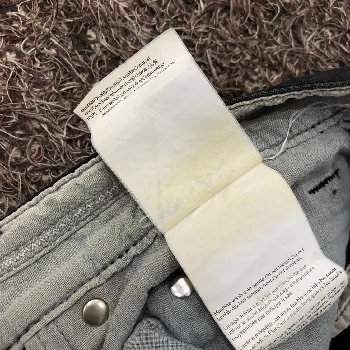 36 휴고 보스 블랙 코팅진 데님 팬츠 상품이미지5