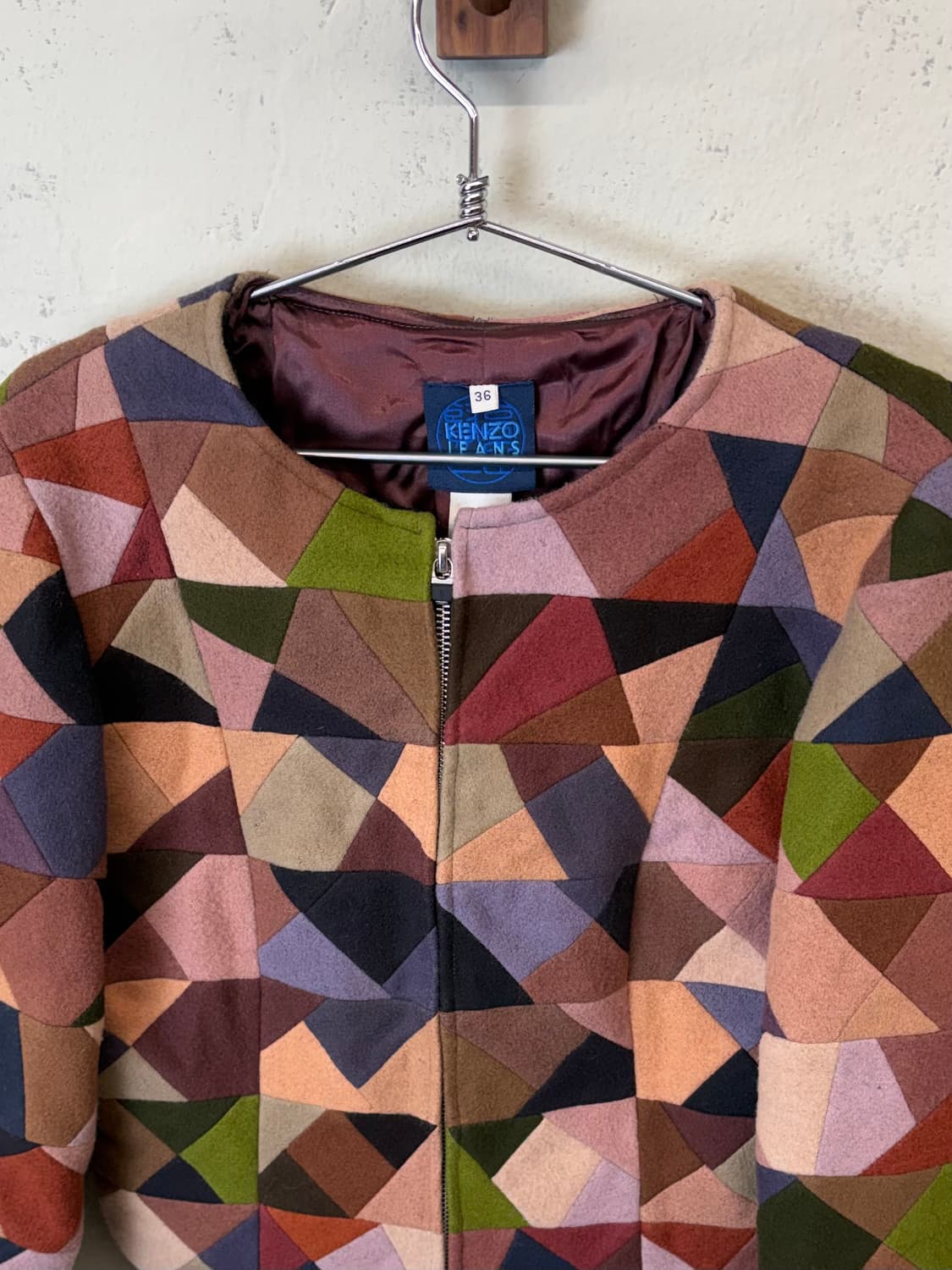 겐조 90s 빈티지 패치워크 울 자켓 상품이미지4