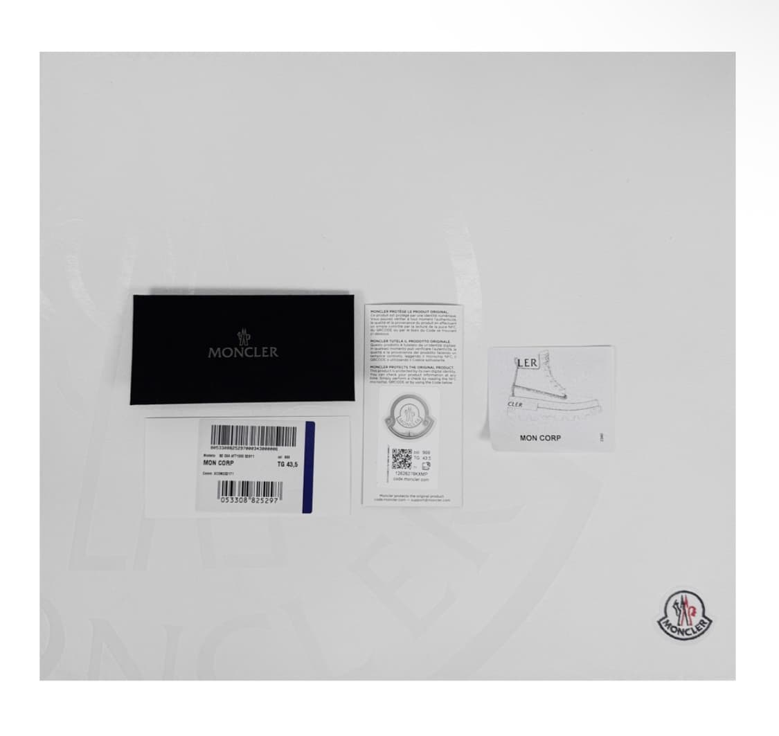 [43.5] 몽클레어 남성 레이스업 미들 몬 코프 앵클 부츠 블랙 상품이미지10