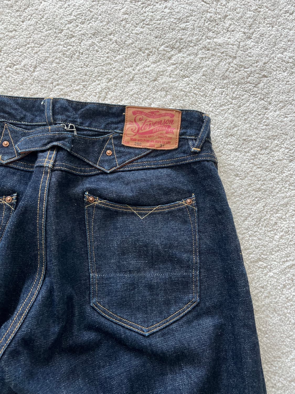 스티븐슨 오버롤 신치백 280 셀비지 데님 상품이미지2