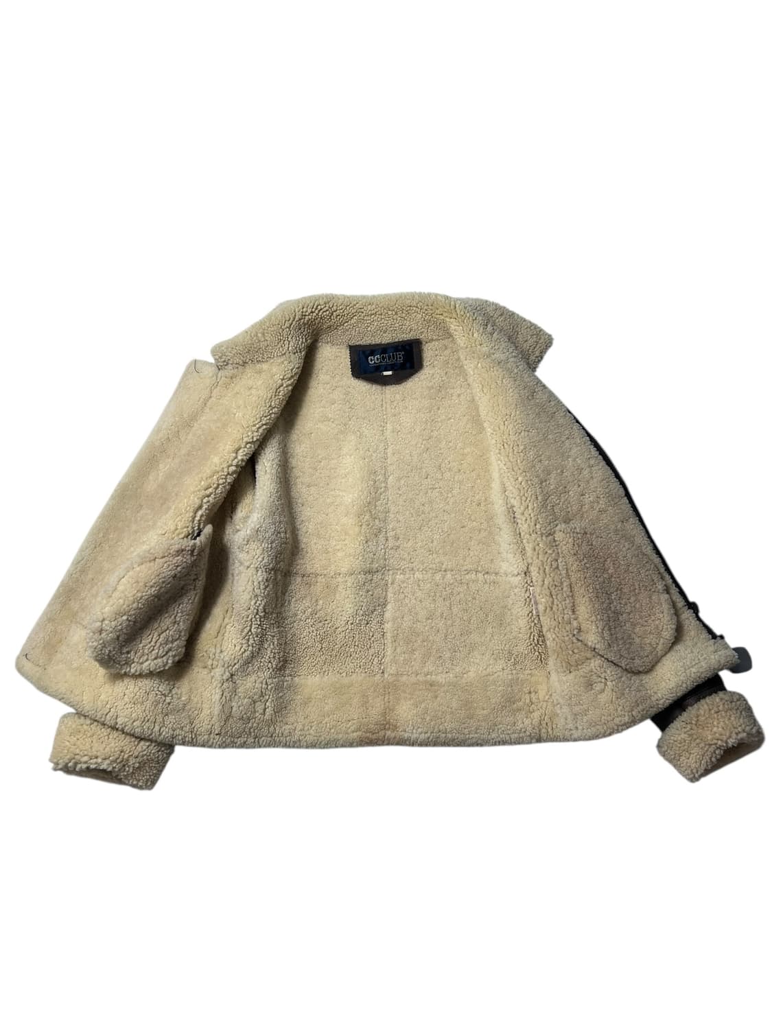 빈티지 무스탕 무통 양가죽 시어링 자켓 B-3  상품이미지3